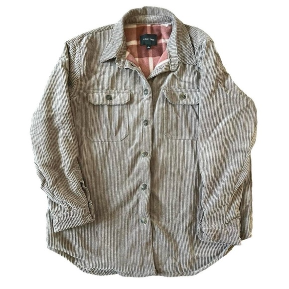 Purple/Lilac corduroy button-up jacket with pink plaid lining #indie #bo… - Picture 2 of 7